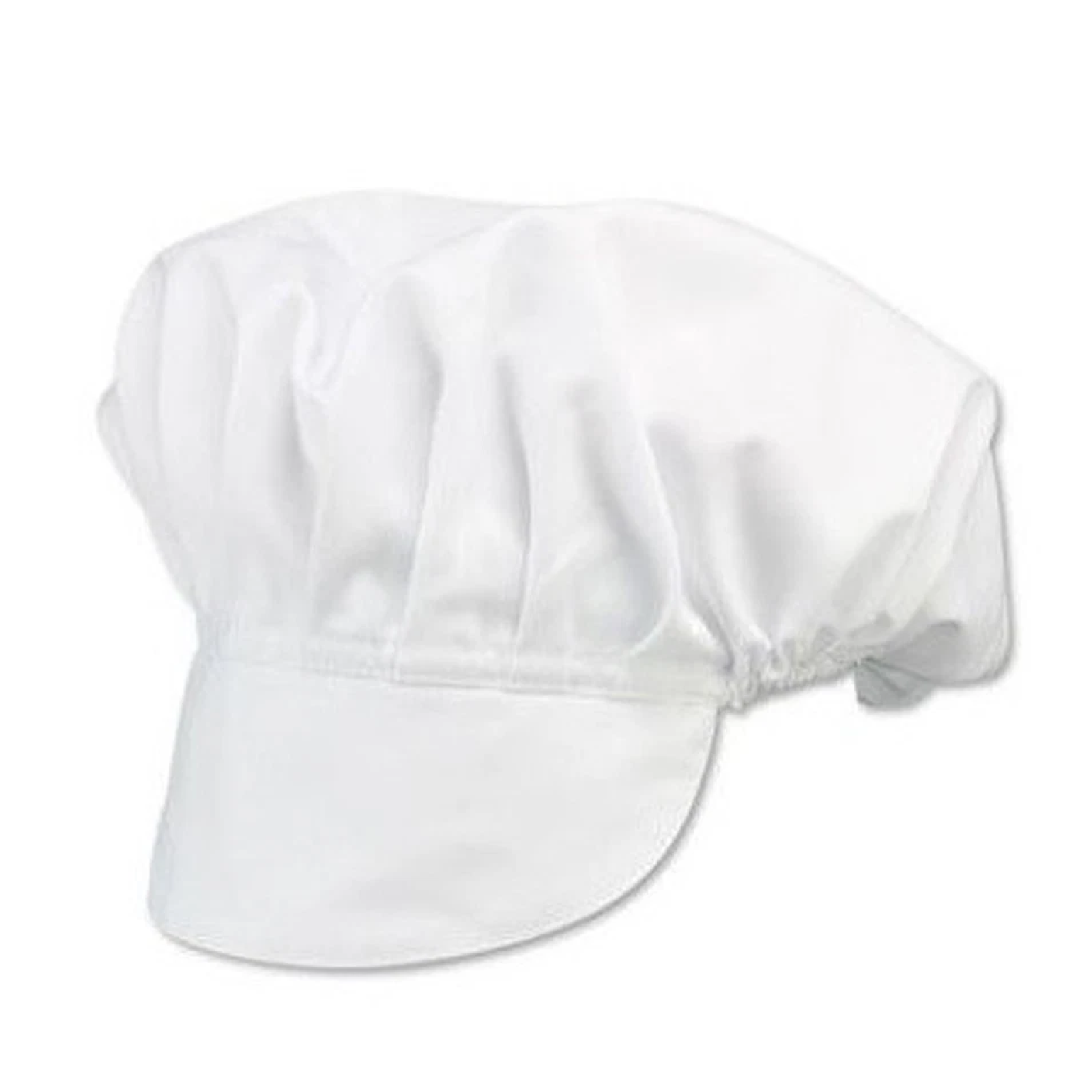 White chef's skull cap on a white background