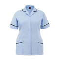 Woman's slimfit healthcare tunic skyblue