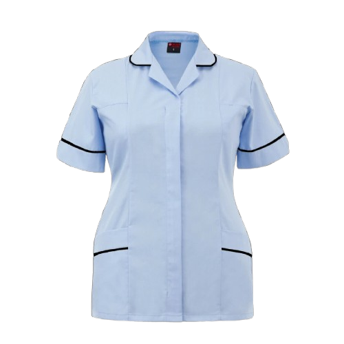 Woman's slimfit healthcare tunic skyblue