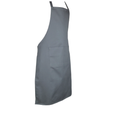 Gray apron on a white background