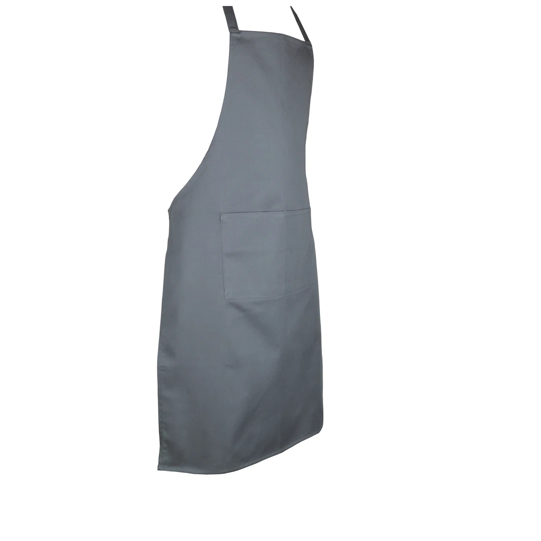Gray apron on a white background