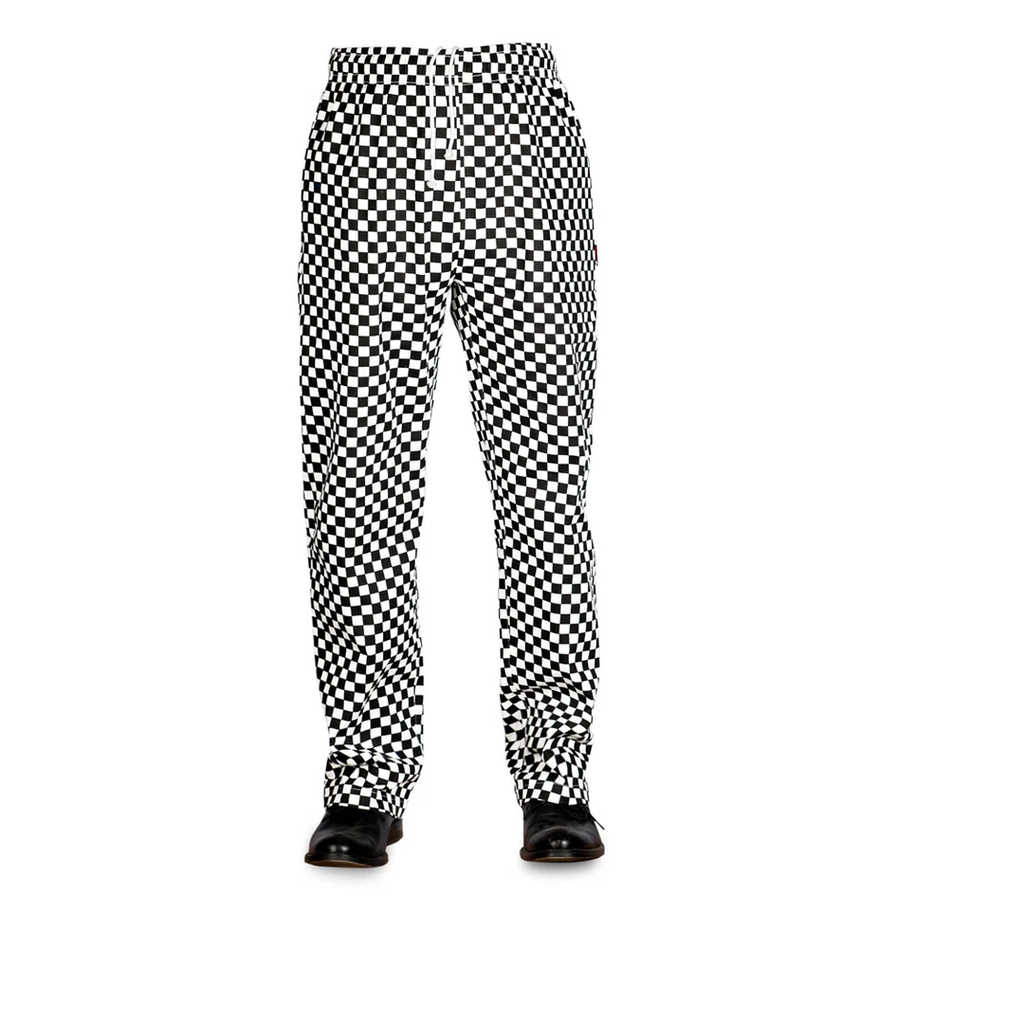 Unisex Cotton Gingham Check Chef Trousers – Professional Kitchen & Catering Workwear